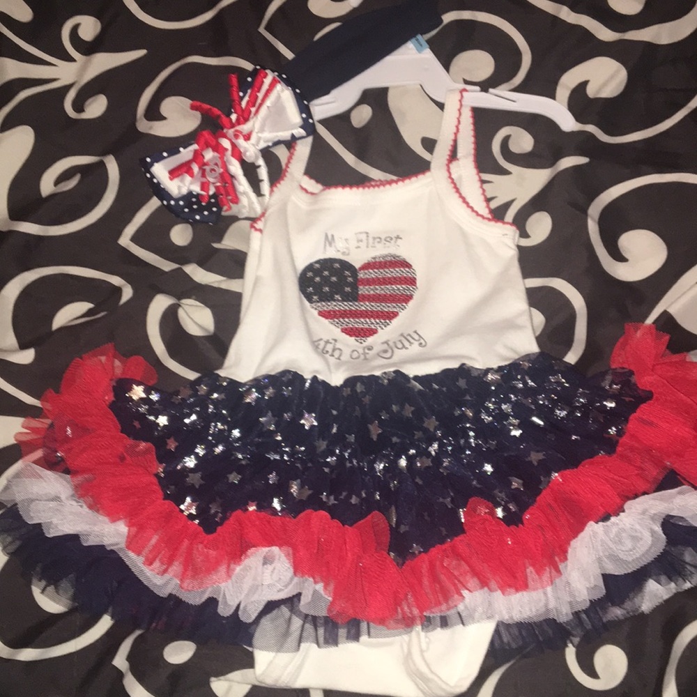 Baby girl Fourth of July outfit